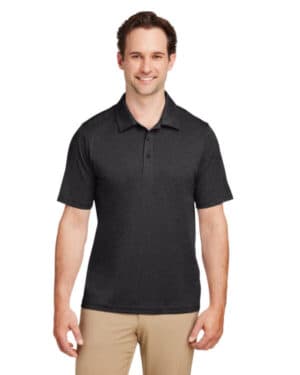 BLACK HEATHER Team 365 TT51H men's zone sonic heather performance polo