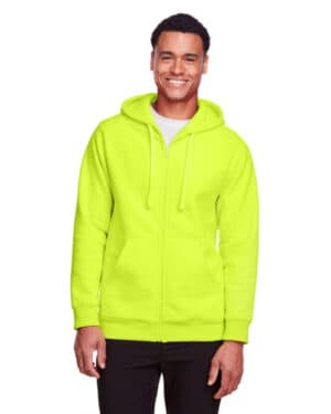 SAFETY YELLOW TT95 men's zone hydrosport heavyweight full-zip hooded sweatshirt