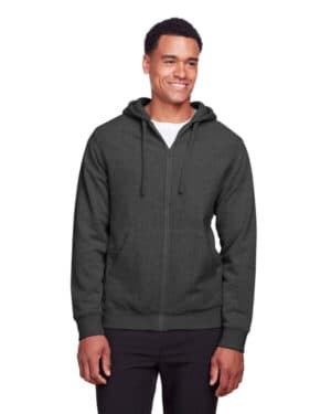 DARK GREY HEATHR TT95 men's zone hydrosport heavyweight full-zip hooded sweatshirt