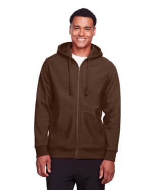 SPORT DARK BROWN TT95 men's zone hydrosport heavyweight full-zip hooded sweatshirt