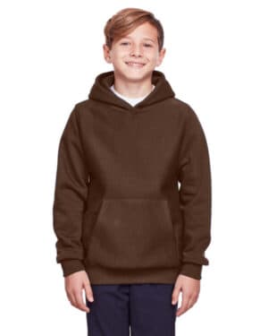 SPORT DARK BROWN TT96Y youth zone hydrosport heavyweight pullover hooded sweatshirt