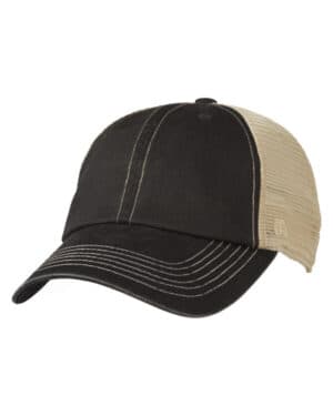 BLACK/ NATURAL J america TW5506 adult offroad cap