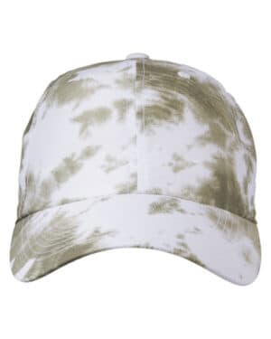 OLIVE TIE DYE J america TW5510 adult crew cap