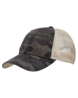 BLACK CAMO J america TW5533 riptide ripstop trucker hat