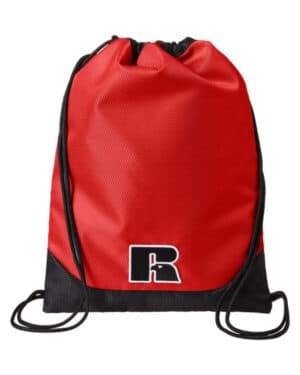 RED Russell athletic UB84UCS lay-up carrysack drawstring bag