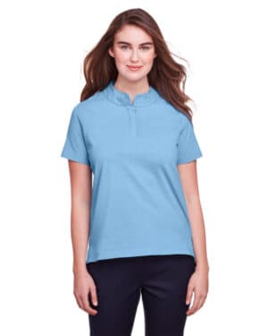 COLUMBIA BLUE UC105W ladies' lakeshore stretch cotton performance polo