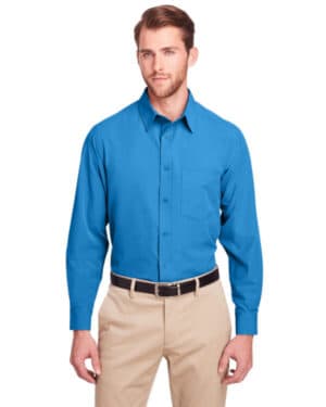 PACIFIC BLUE Ultraclub UC500 men's bradley performance woven shirt