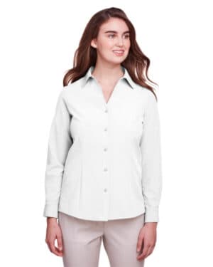 WHITE Ultraclub UC500W ladies' bradley performance woven shirt