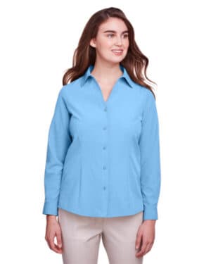 COLUMBIA BLUE Ultraclub UC500W ladies' bradley performance woven shirt