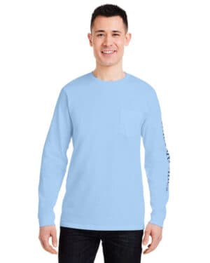 JK BL/ B BZ_E225 Vineyard vines V021214 unisex long sleeve pocket t-shirt