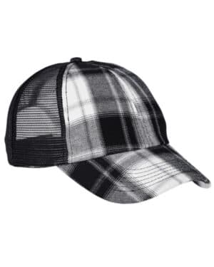 WHITE/ BLK PLAID Adams VB101 vibe cap