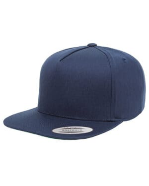 NAVY Yupoong Y6007 adult 5-panel cotton twill snapback cap