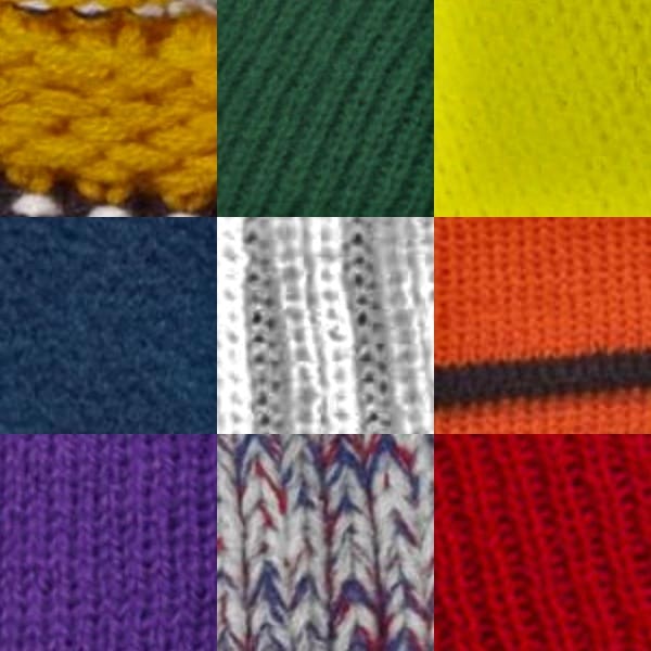 colorfull selection of beanie hats
