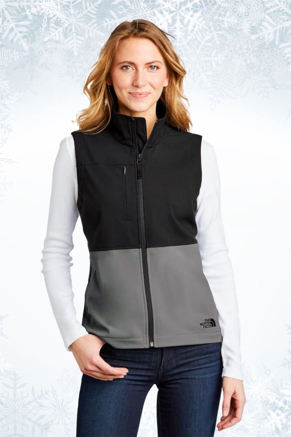 Stretch microfiber vest with embroidered logo (charcoal)