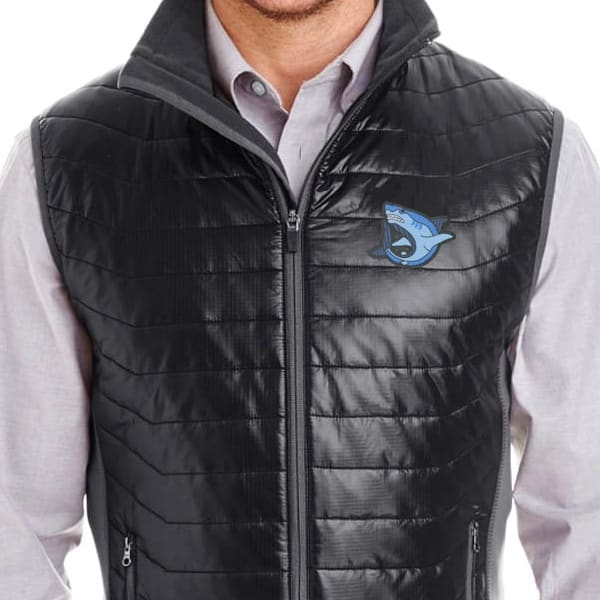 Monogrammed Puffy Vest Personalized Vest Warm Puff Vest 